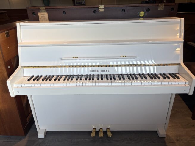White young Chang piano